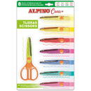 Alpino Foarfeca pentru copii, 13cm + 8 modele de taiere, in blister, ALPINO Crea