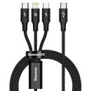Rapid Series 3-in-1 cable USB-C For M+L+T 20W 1.5m Black