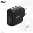 Club 3D Travel Charger 65W GAN technology, Single port USB Type-C, Power Delivery(PD) 3.0 Support