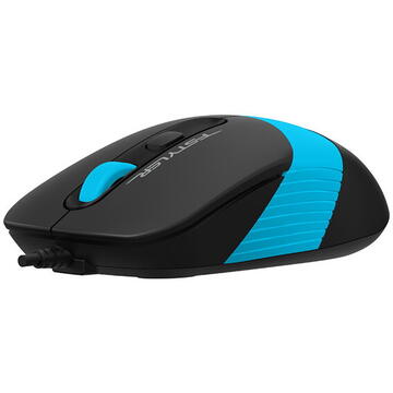 Mouse A4Tech FM10 cu fir USB Optic 1600 dpi Negru / Albastru