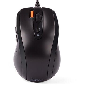 Mouse A4Tech N-70FX-BK cu fir USB optic 1600 dpi Negru
