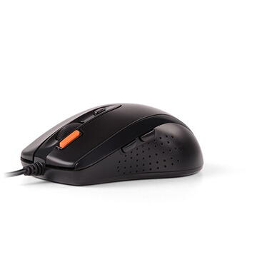 Mouse A4Tech N-70FX-BK cu fir USB optic 1600 dpi Negru