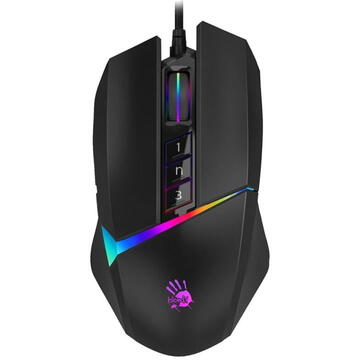 Mouse A4Tech W60-MAX Gaming cu fir USB Optic 10000 dpi Iluminare Negru
