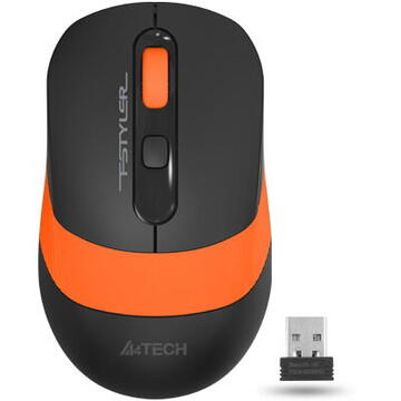 Mouse A4Tech FG10  Gaming Wireless 2.4GHz Optic 2000 dpi Negru / Portocaliu