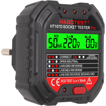 Habotest HT107D socket tester with digital display