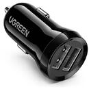 car charger ED018, 2x USB, 24W (black)