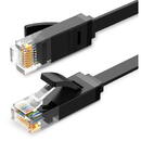 UGREEN Ethernet RJ45 Flat Network Cable, Cat.6, UTP, 15m (Black)