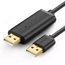 UGREEN UGREEN US166 USB cable A-A for data transfer, 2m (black)