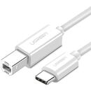 UGREEN USB 2.0 C-B UGREEN US241 to 1.5m printer cable (white)