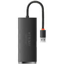 Baseus Baseus Lite Series Hub 4in1 USB to 4x USB 3.0, 25cm (Black)