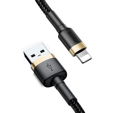 Baseus Cafule Cable USB Lightning 2A 3m Gold+Black
