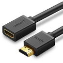 UGREEN HDMI male to HDMI female cable UGREEN HD107, FullHD, 3D, 1m (black)