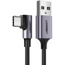 UGREEN Cablu USB-C unghiular, 3A, 2 m, negru
