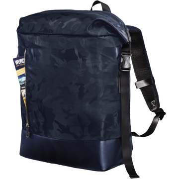 Hama Roll Top Mission Camo 15.6inch, Navy Blue