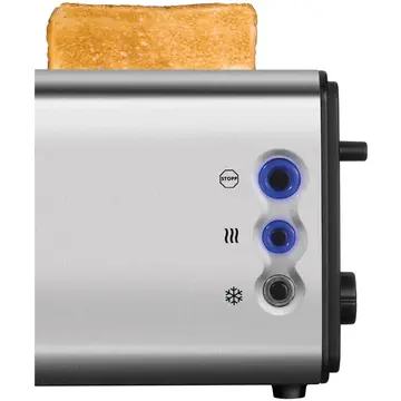 Prajitor de paine Unold Toaster 38915 OnyxDuplex, 1400W, 5 trepte, Argintiu/Negru