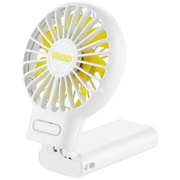 Ventilator Unold hand fan Breezy ventilator portabil, 2.5 W, 3 viteze, Alb