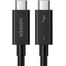 UGREEN USB-C to USB-C Cable UGREEN US501, Gen3, 100W, 4K, 0.8m (Black)