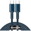 Baseus USB-C to USB-C  High Density Braided, 100W, 2m (Blue)