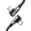 UGREEN Angle cable USB-C to USB-C UGREEN US335, 5A, 100W, 1m (black)