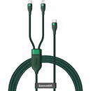 Baseus Flash Series 2-in-1 Cable USB-C to USB-C / Lightning 100W 1.2m Verde