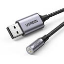 UGREEN UGREEN CM477 Audio Adapter, USB to Mini Jack 3.5mm AUX (grey)