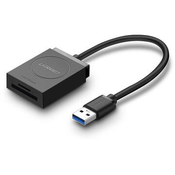 Card reader UGREEN USB Adapter Card Reader SD, microSD (black)