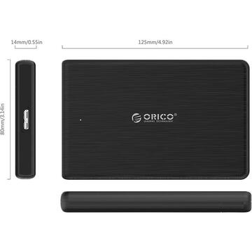 HDD Rack Orico Hard Drive Enclosure SSD 2,5'' + cable USB 3.0 Micro B