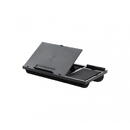 Q-Connect Suport laptop, 51.8 x 5.9 x 28.1 cm, cu mouse pad icorporat, Q-Connect - negru