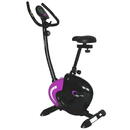 Bicicleta fitness magnetica M9239, volanta 9 kg, greutate maxima utilizator 120 kg, negru/mov