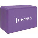 HMS Caramida bloc de yoga HMS KJ01 (Violet), 10x15x22 cm, densitate 55, duritate 25, 180g