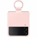 Samsung Silicone Cover with Ring  pentru Galaxy Z Flip4, Pink