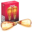 INNR Innr Smart Filament Bulb E27 Vintage Edison, LED Lamp (2-Pack, Replaces 30 Watt)