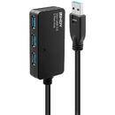 LINDY Lindy active extension cable hub Pro USB 3.0 10m - 43159