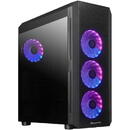 Chieftec Chieftec GL-04B-OP Scorpion 4, tower case, tempered glass side panel, black - window
