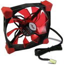 Inter-Tech Inter-Tech CobaNitrox Xtended N-120-R 120x120x25mm, housing fan (black / red)