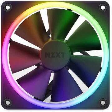 NZXT F140 RGB Twin Pack 140x140x26, case fan (black, pack of 2 incl. RGB & fan controller)