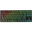 BlitzWolf BW-KB2 gaming keyboard, mechanical, Blue switch RGB,USB, Cu fir,Negru