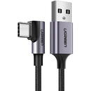 UGREEN Angular USB-C cable UGREEN 3A Quick Charge 3.0 1m (black)
