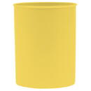 DONAU Suport plastic, cilindric, pentru instrumente de scris, D78mm, H-10cm, DONAU Life - galben pastel