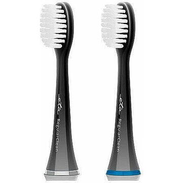 ETA ETA070790500 RegularClean Toothbrush replacement heads, 2 pcs, Black