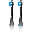 ETA ETA ETA070790600 SoftClean Toothbrush replacement heads, 2 pcs, Black