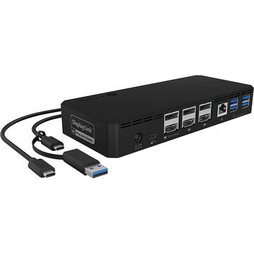 Icy Box Dock USB Type-C® 11-în-1 cu PD 100 W