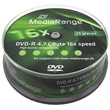 MediaRange DVD-R 16x SP 4,7GB MediaR. 25 pieces