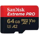 Extreme PRO 64 GB microSDXC,(UHS-I U3, Class 10, V30, A2)