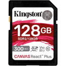 Kingston Canvas React Plus 128GB SDXC Memory Card (black, UHS-II U3, Class 10, V90)