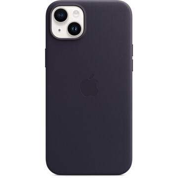 Husa Apple iPhone 14 Plus Leather Case  MagSafe - Ink
