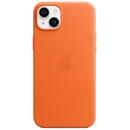 iPhone 14 Plus Leather Case MagSafe - Orange