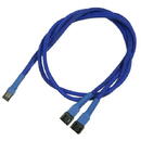 Nanoxia Nanoxia 3-Pin Molex Y-cable 60cm blue