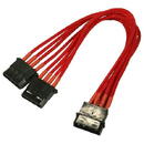Nanoxia Nanoxia 4-Pin Molex Y-cable 20cm red