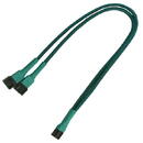 Nanoxia 3-Pin Molex Y-cable 30cm green